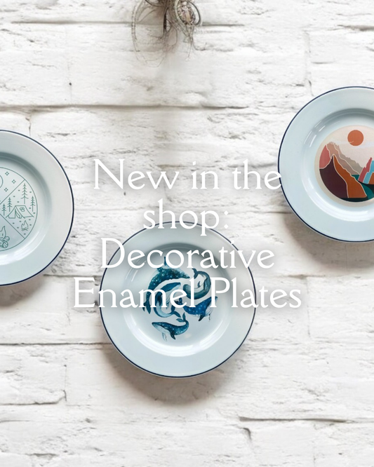 New in the Shop: Decorative Enamel Plates