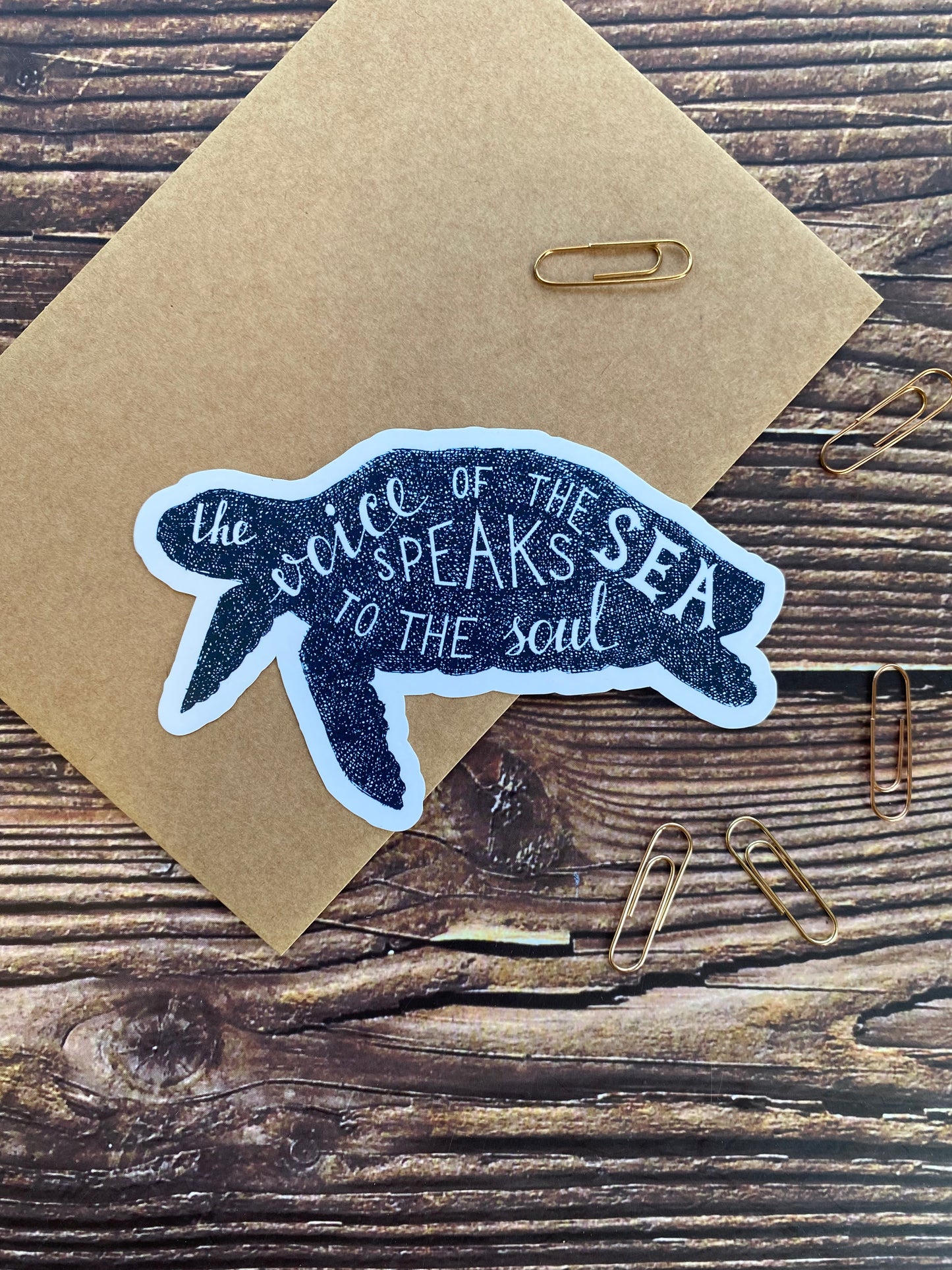 The Voice Of The Sea Speaks To The Soul Sticker