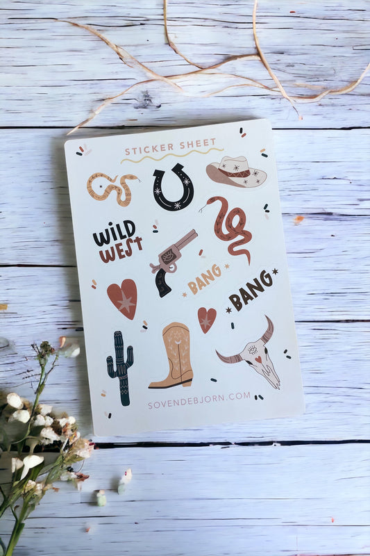 Wild West Sticker Sheet