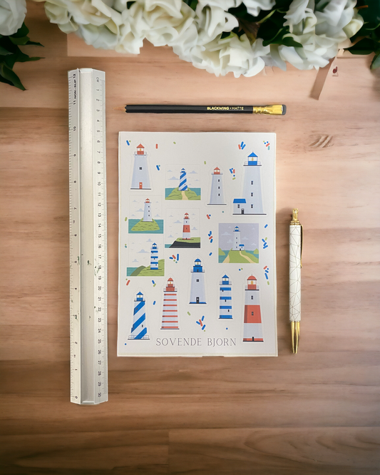 Lighthouses Sticker Sheet