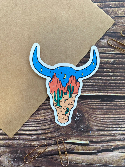 Cattle skull Sticker