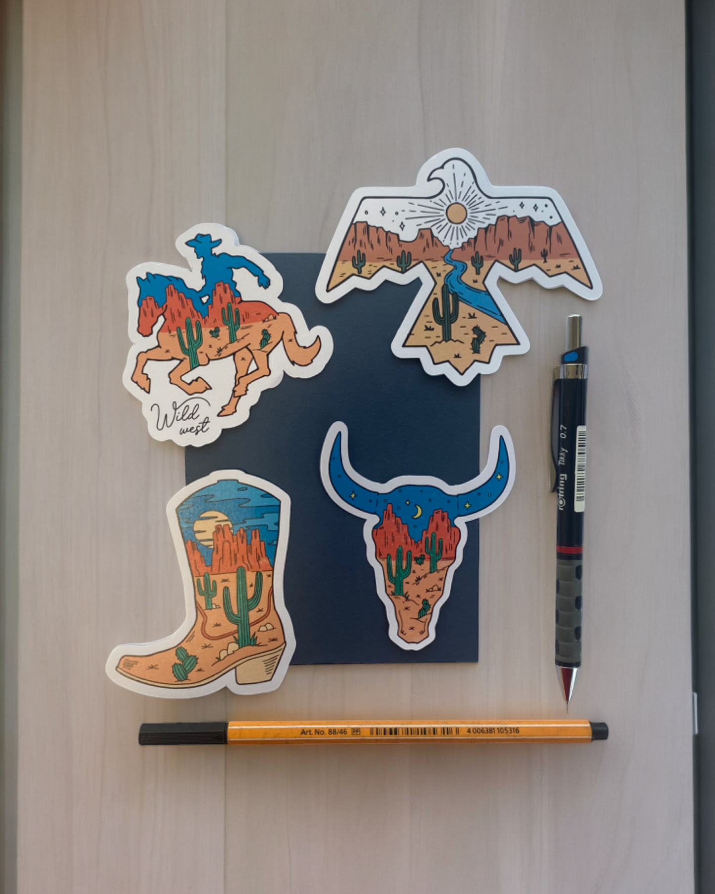 Wild Out West Sticker set