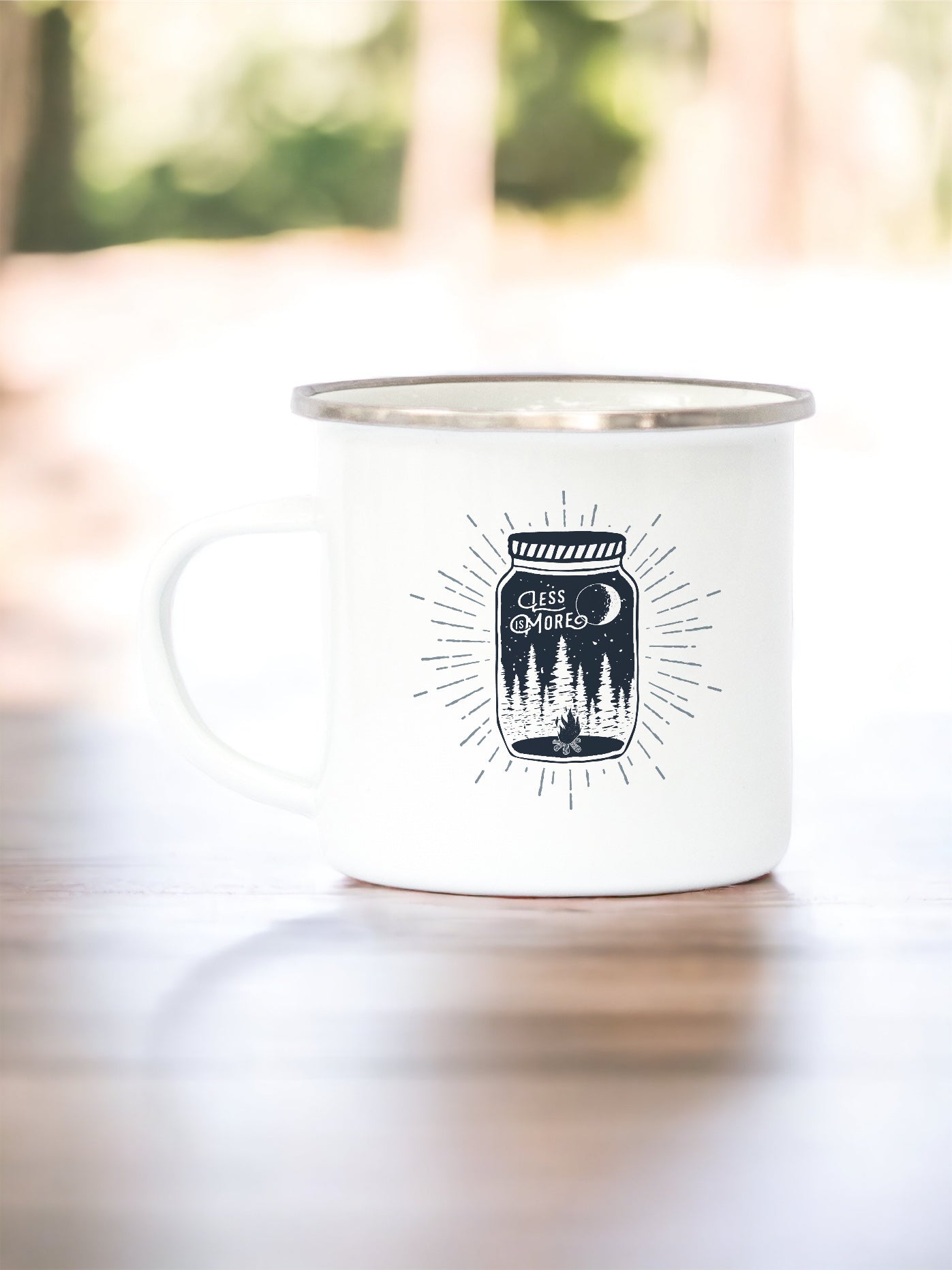 Less is More - Enamel Mug