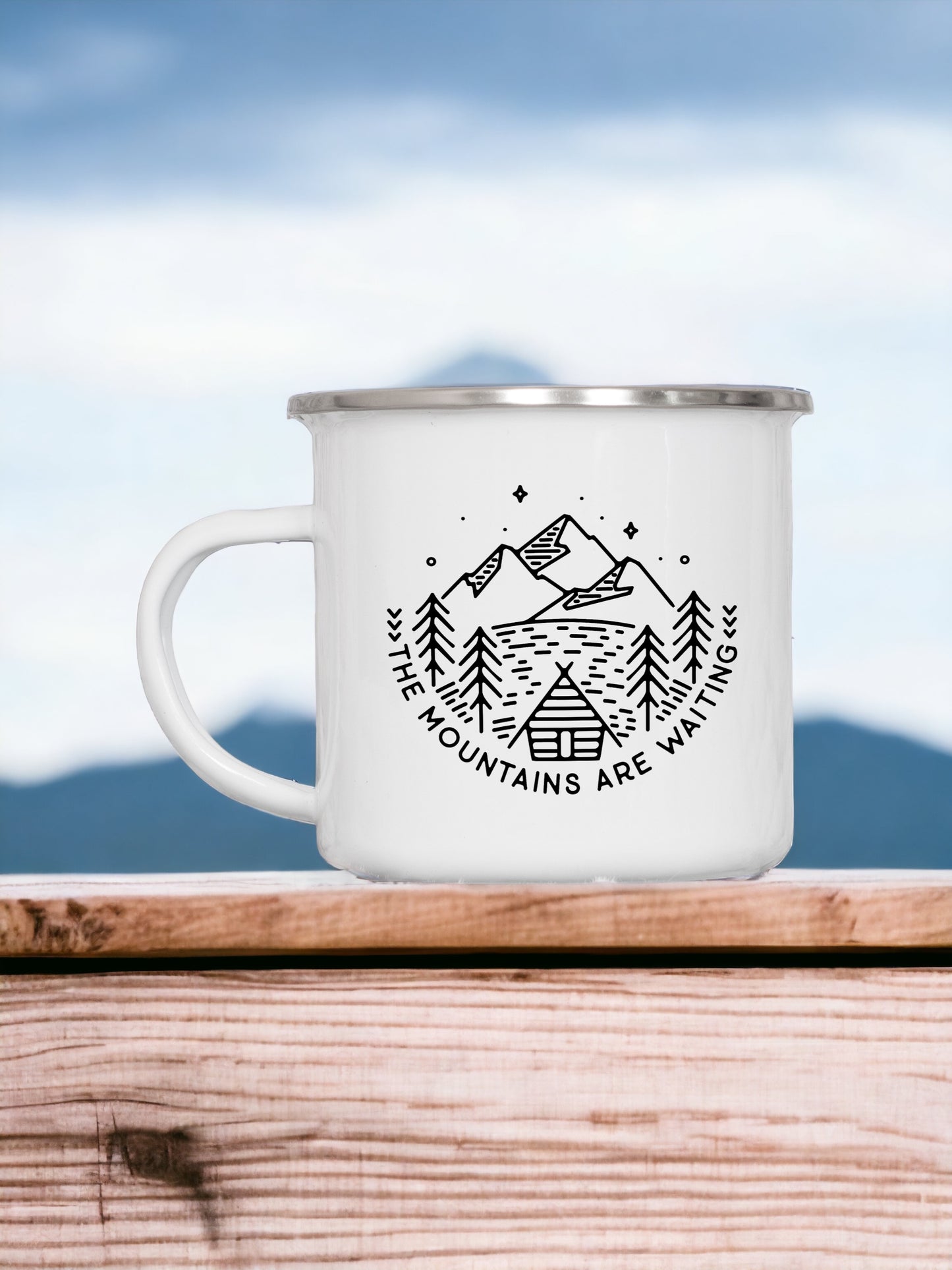 The Mountains Are Waiting - Enamel Mug