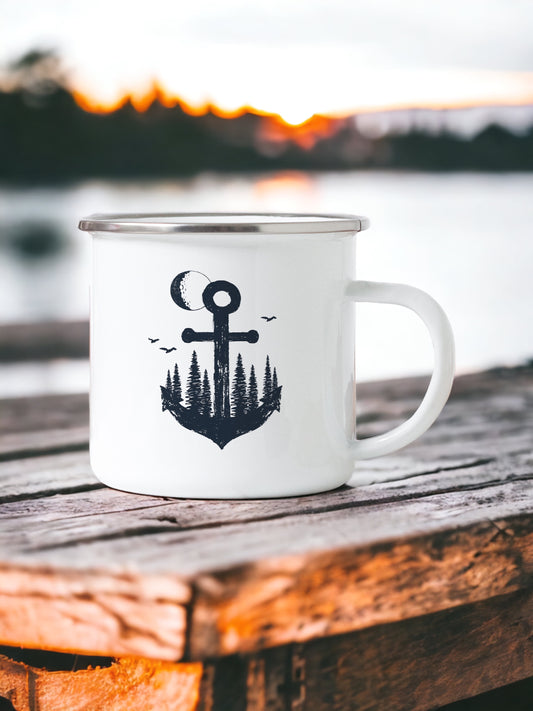 Moon Anchor - Enamel Mug