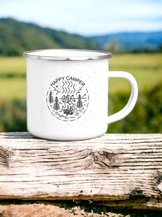 Happy Camper - Enamel Mug