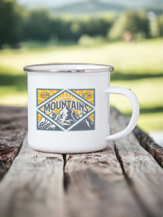 Going To The Mountains - Enamel Mug