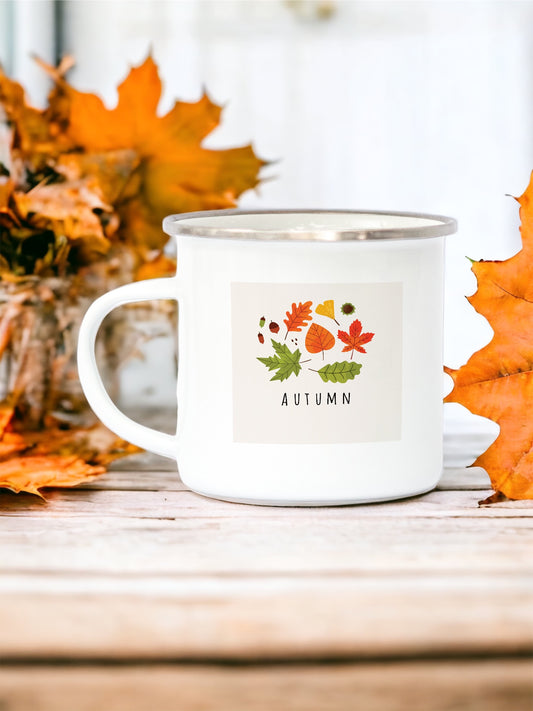 Autumn Leaves - Enamel Mug