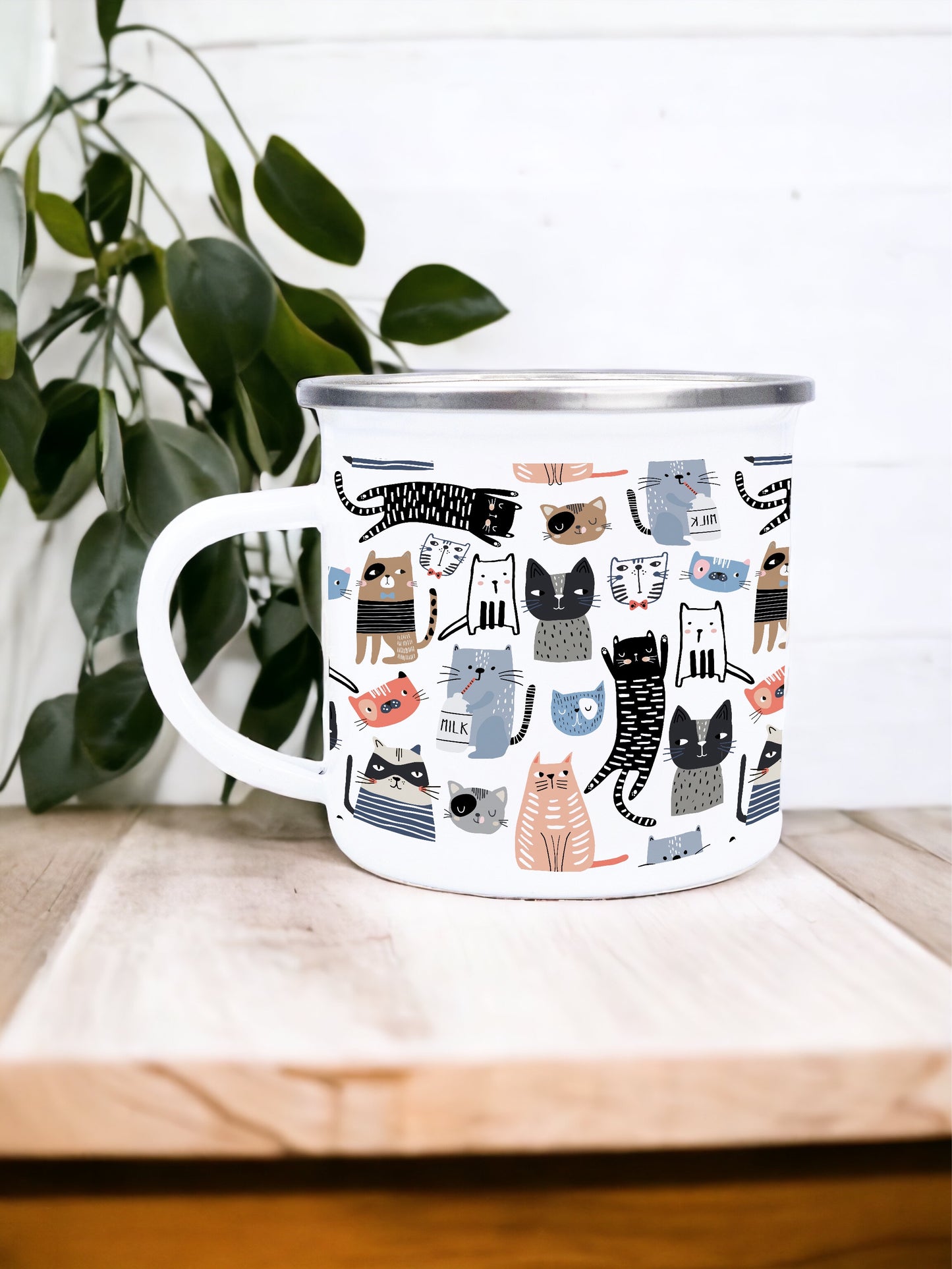 All the Cats - Enamel Mug