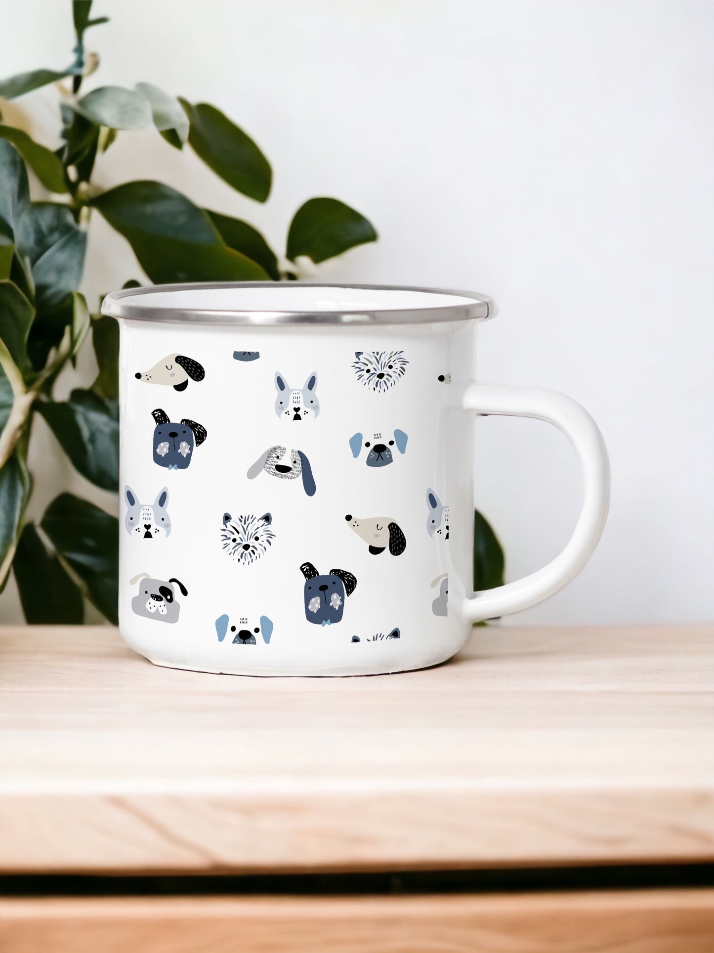 Who doesn't love puppies - Enamel Mug