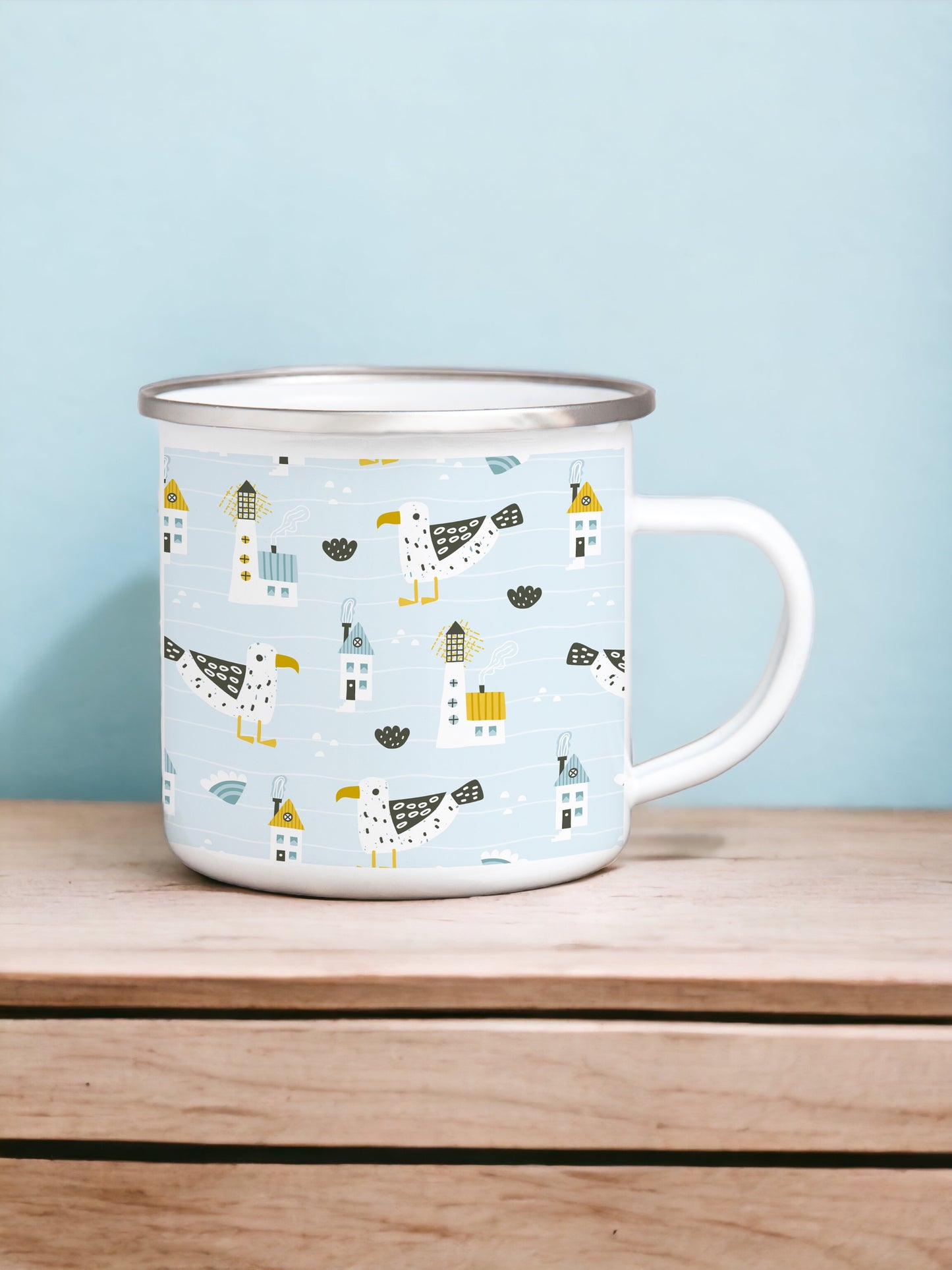 Seagulls - Enamel Mug