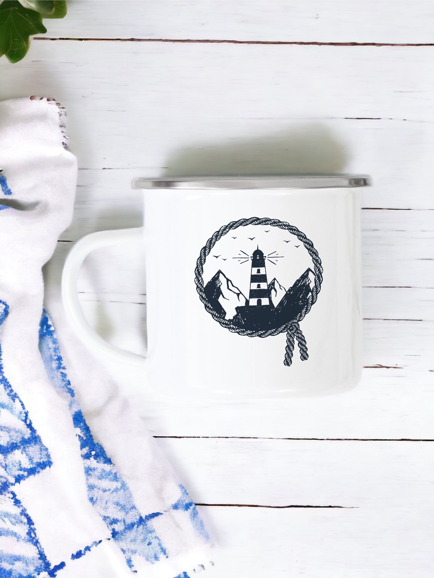 Lighthouse - Enamel Mug