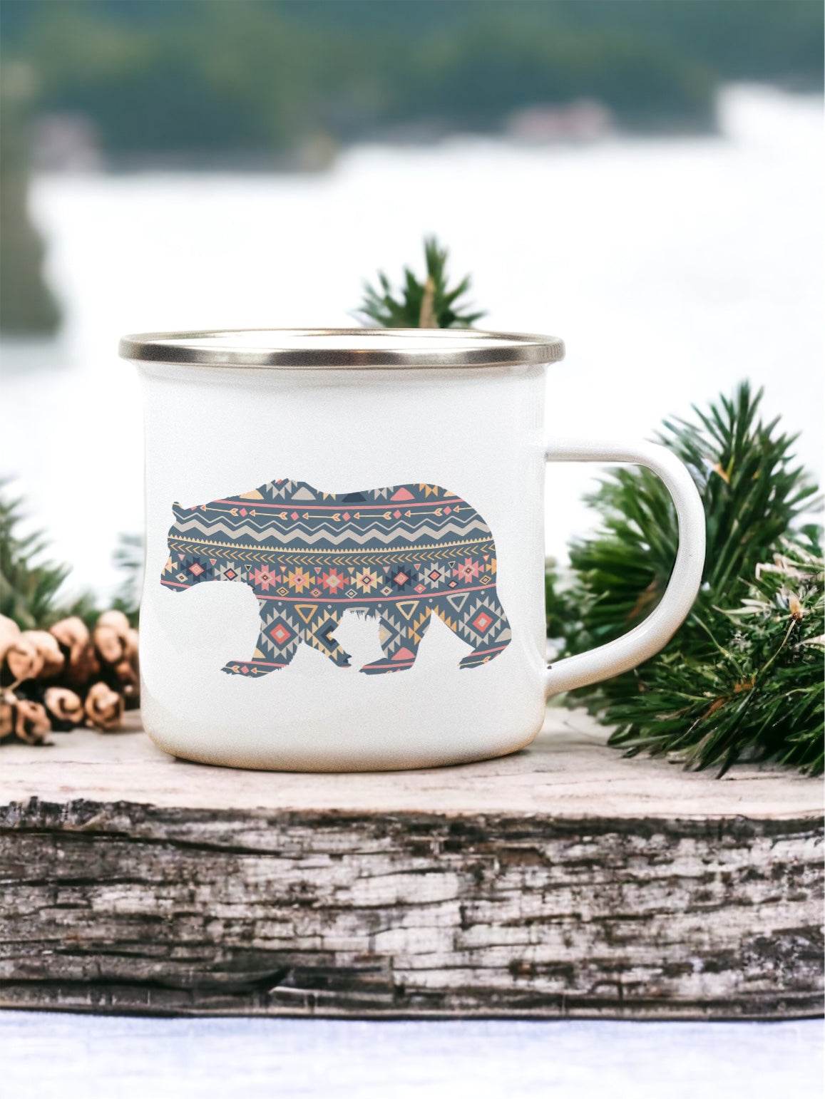 Bruno the Bear - Get Wild - Enamel Mug