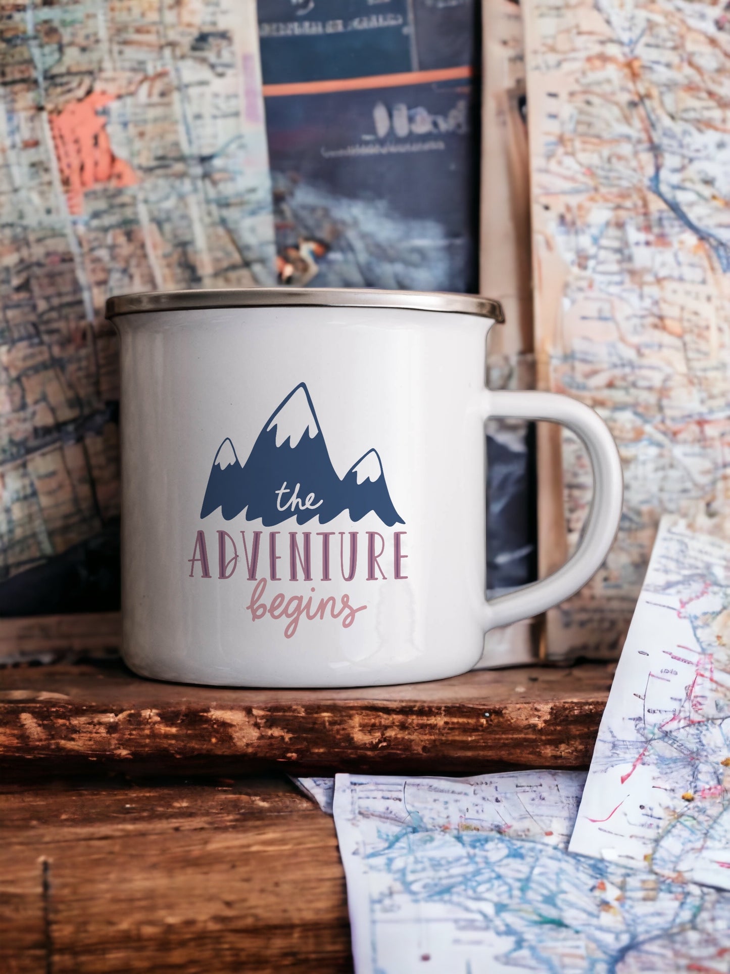 The Adventure Begins - Enamel Mug