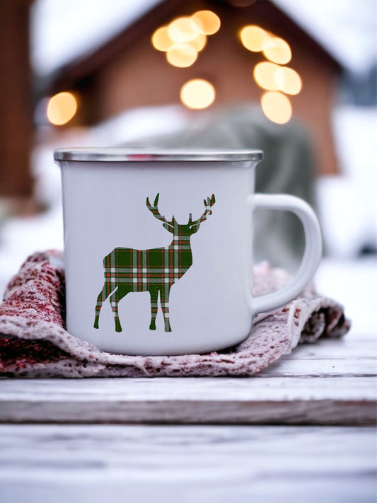 Deer Stag - Enamel Camping Mug