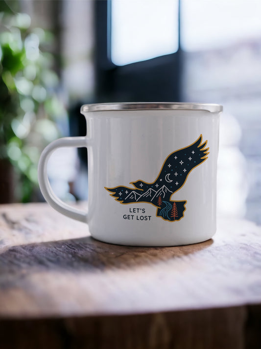 Let's Get Lost - Enamel Mug