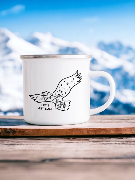 Let's Get Lost - Enamel Mug