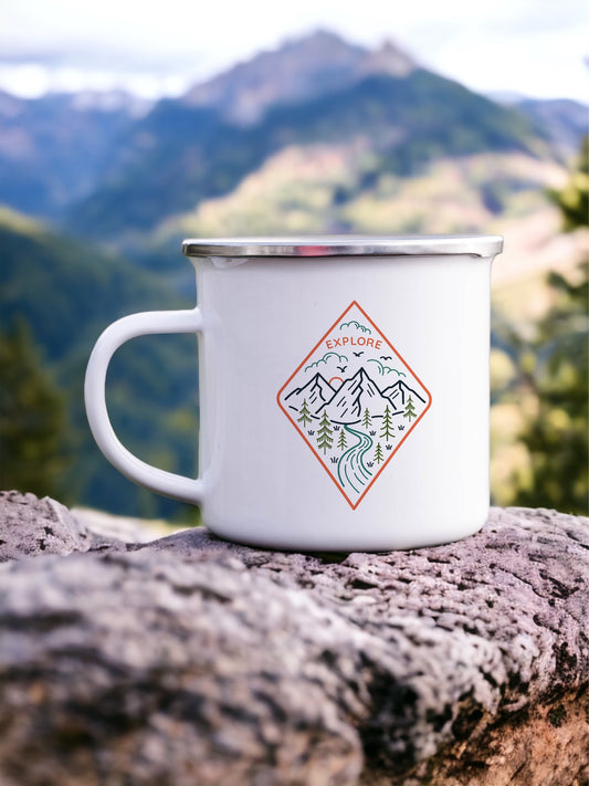 Explore - Enamel Mug