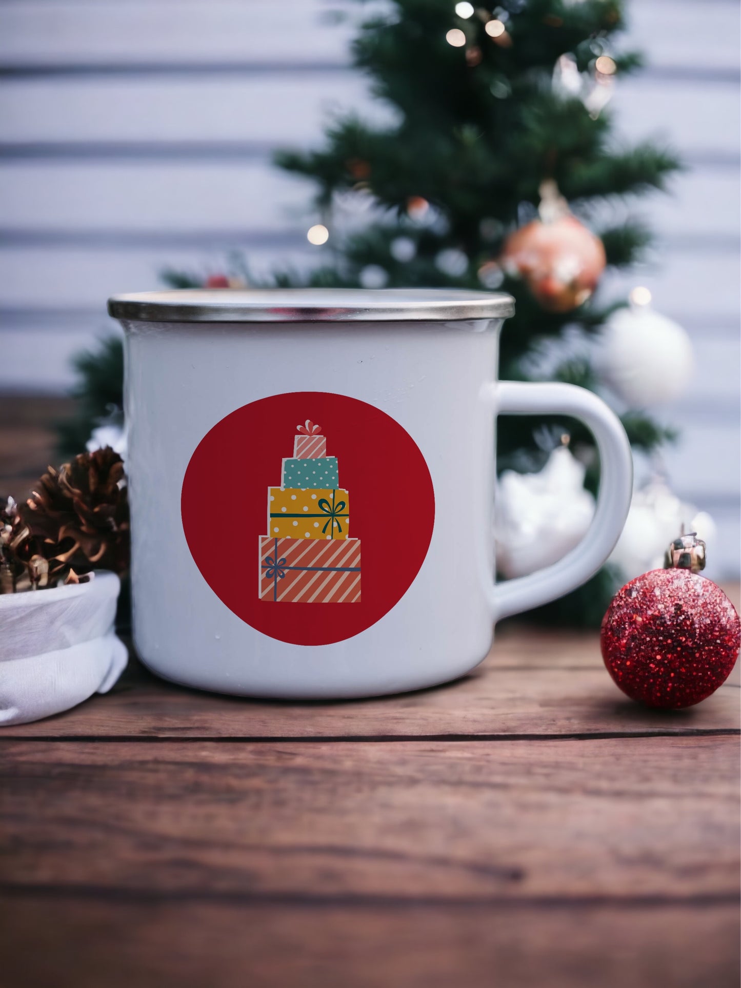 From the Toy Box - Christmas Enamel Mug