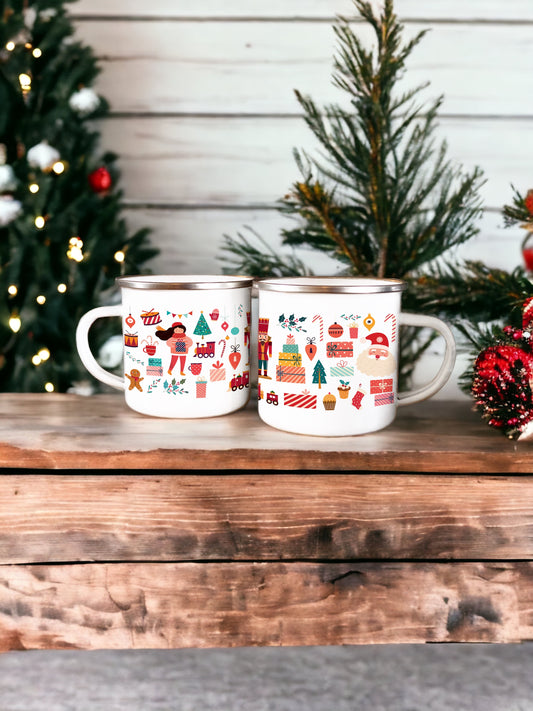 From the Toy Box - Christmas Enamel Mug