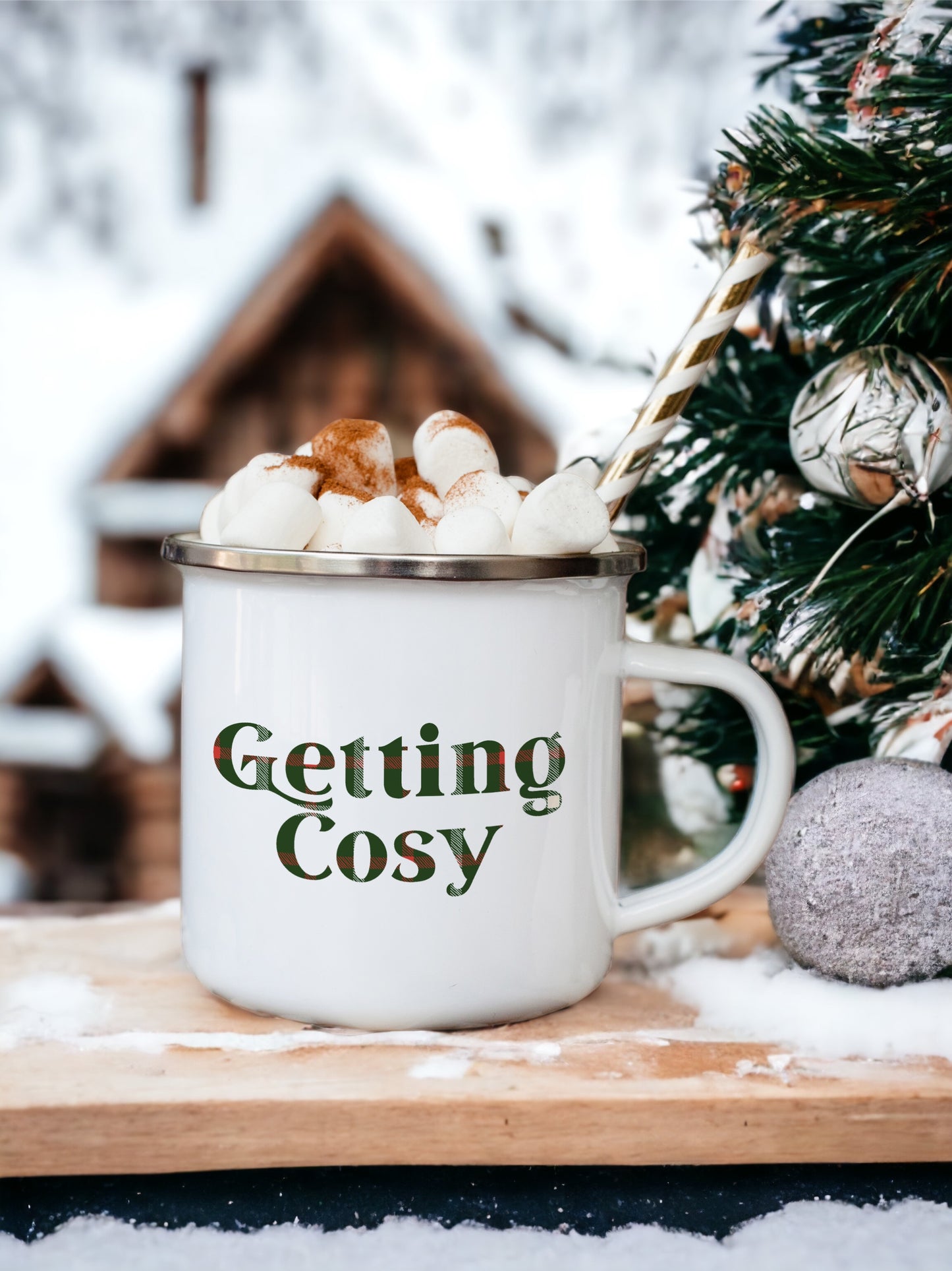 Getting Cosy - Enamel Camping Mug