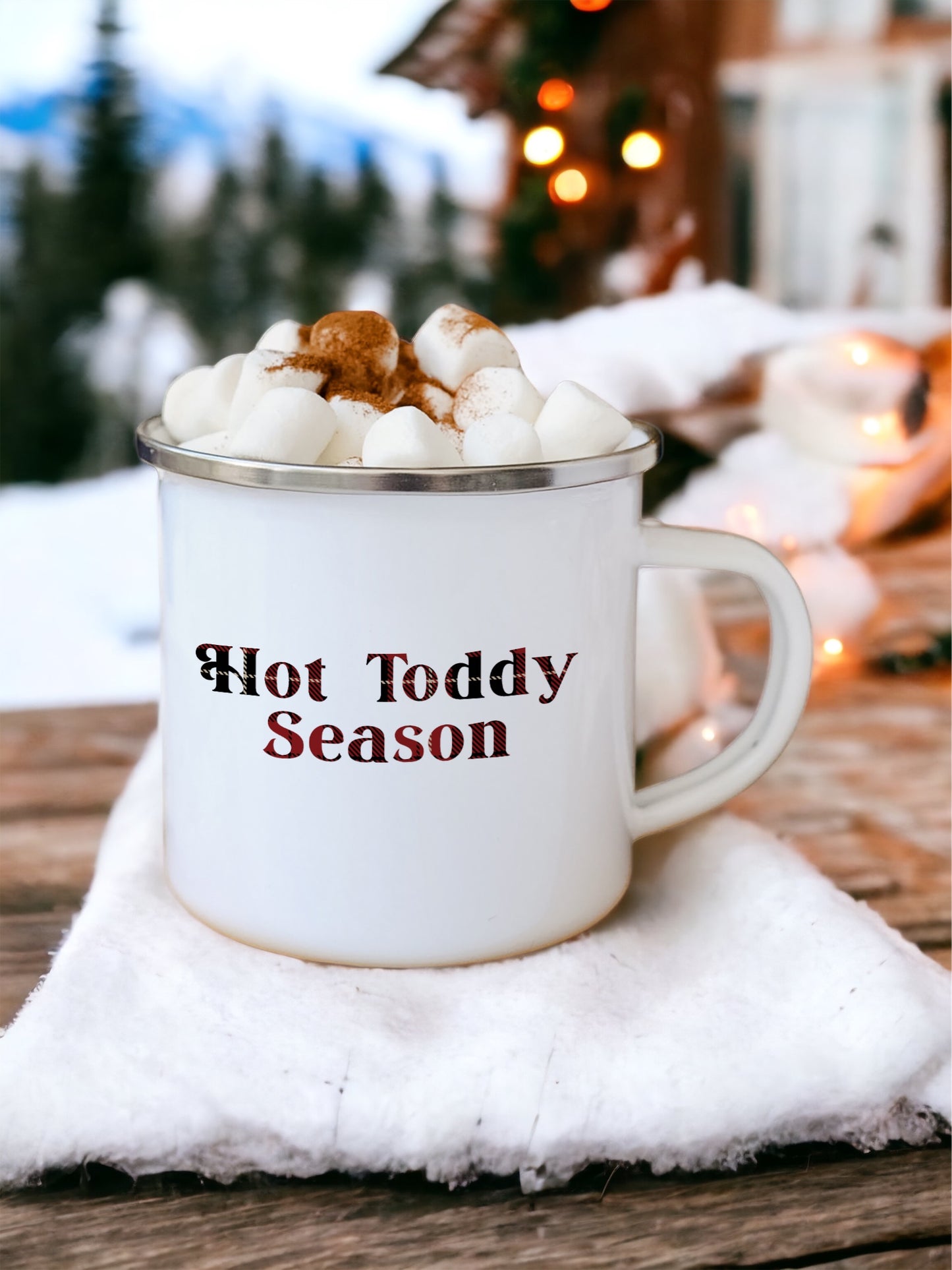 Hot Toddy Season - Enamel Camping Mug