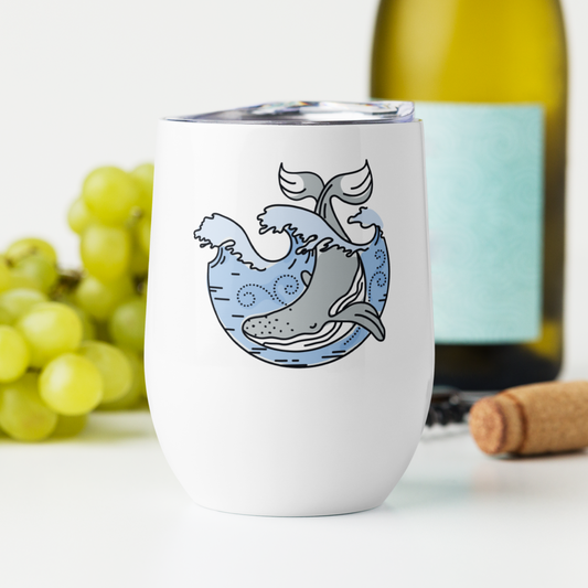 Whale of a time - Wine Tumbler