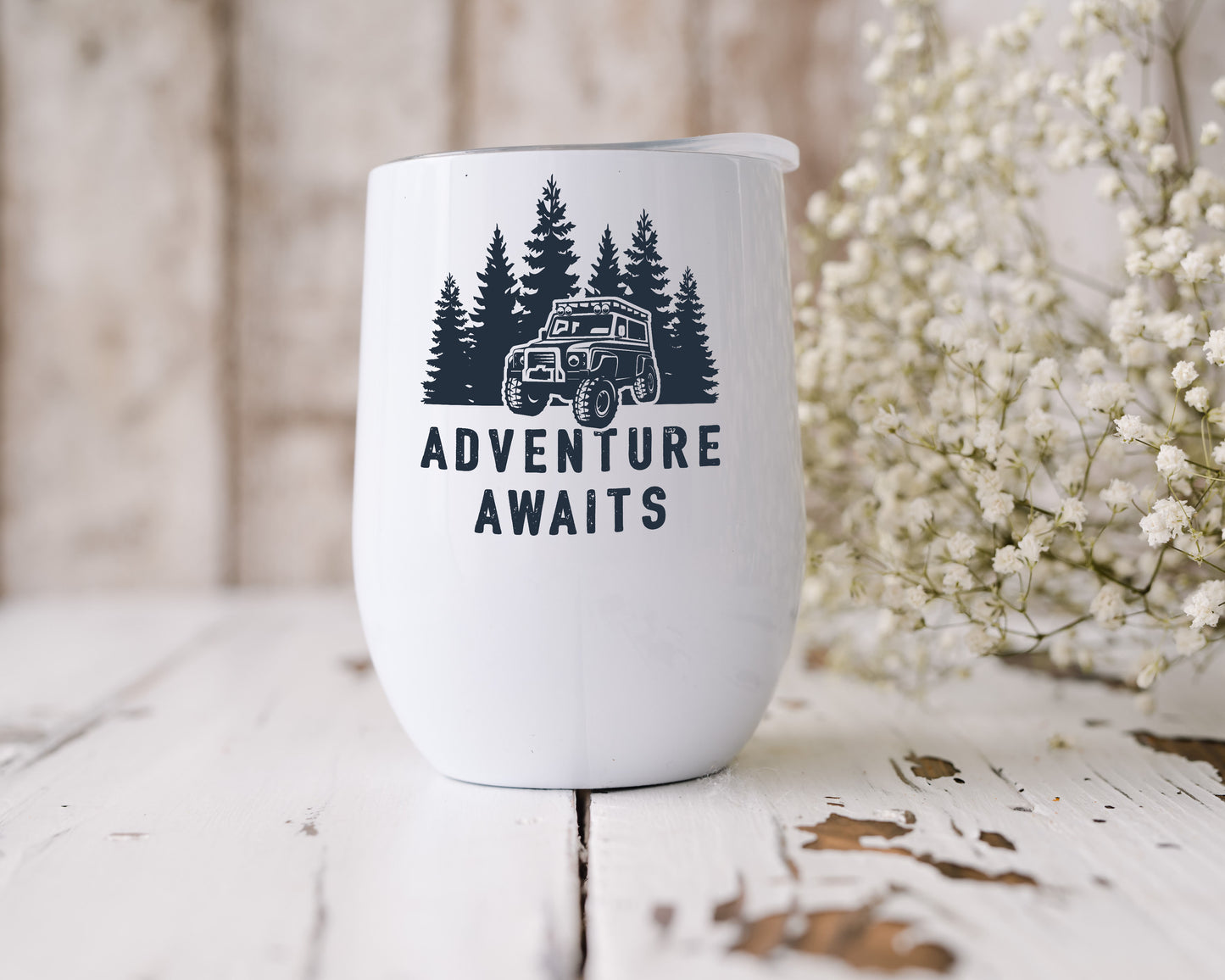 Adventure Awaits - Wine Tumbler