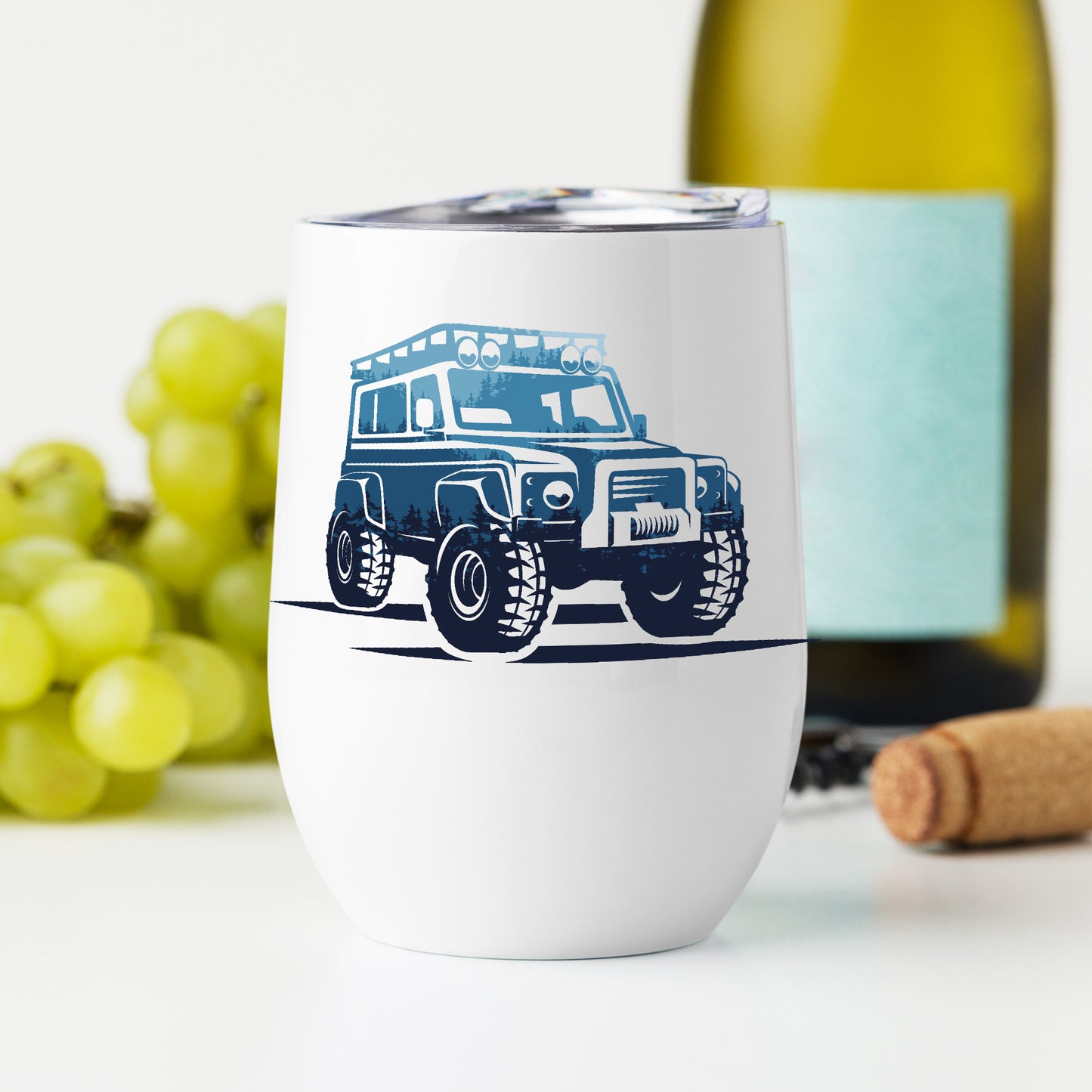 Blue Landy - Wine Tumbler