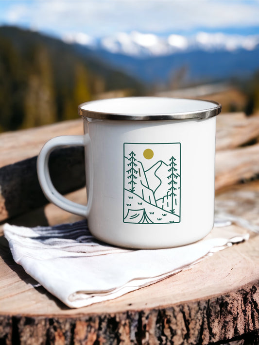 Let's go camping - Enamel Camping Mug