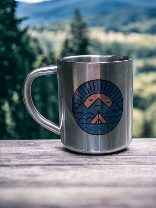 Mountains - Stainless Steel Camping Mug