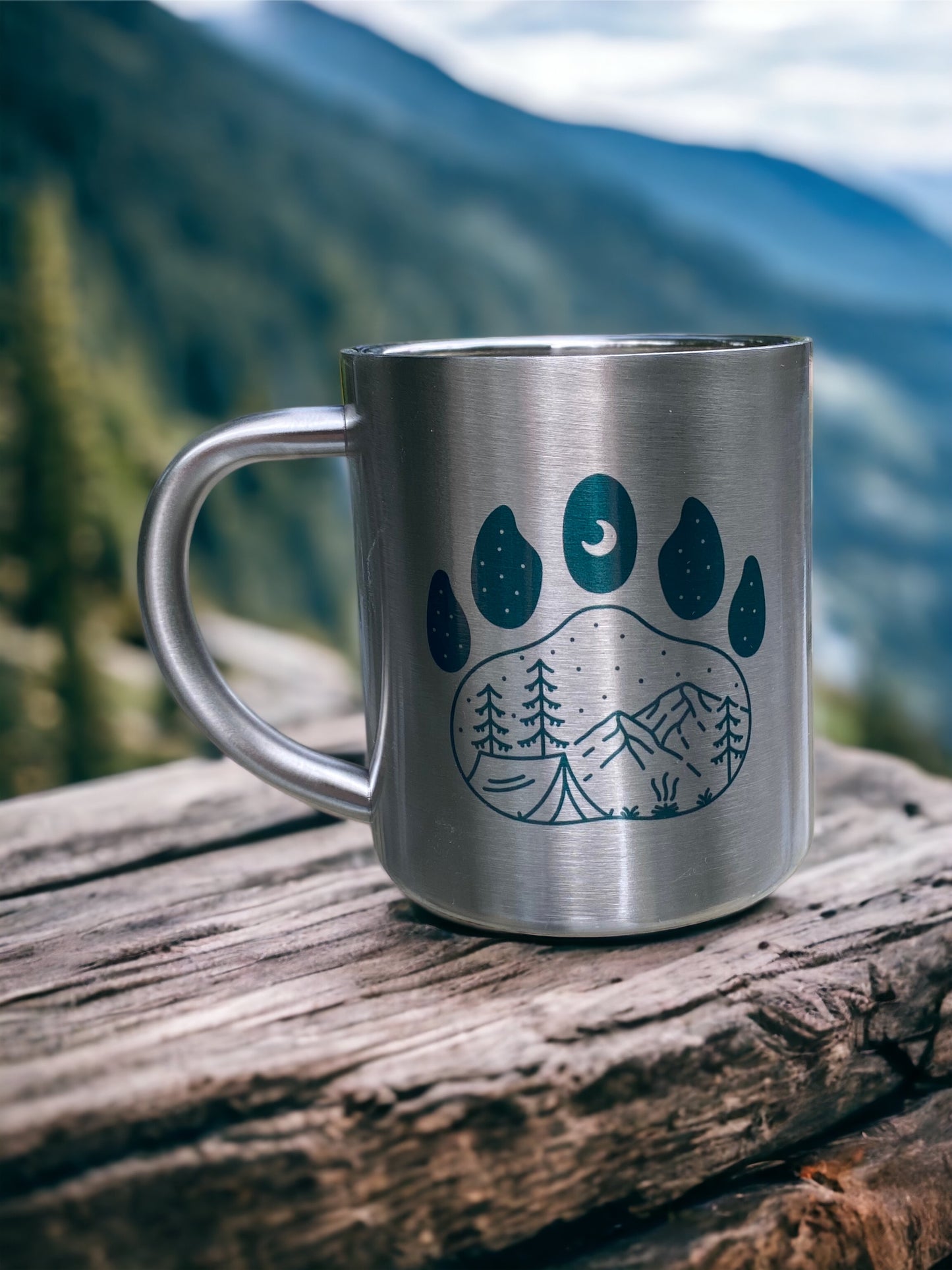 Let's go camping - Stainless Steel Camping Mug