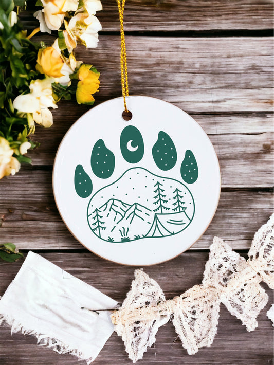 Let's go camping - Ceramic Ornament