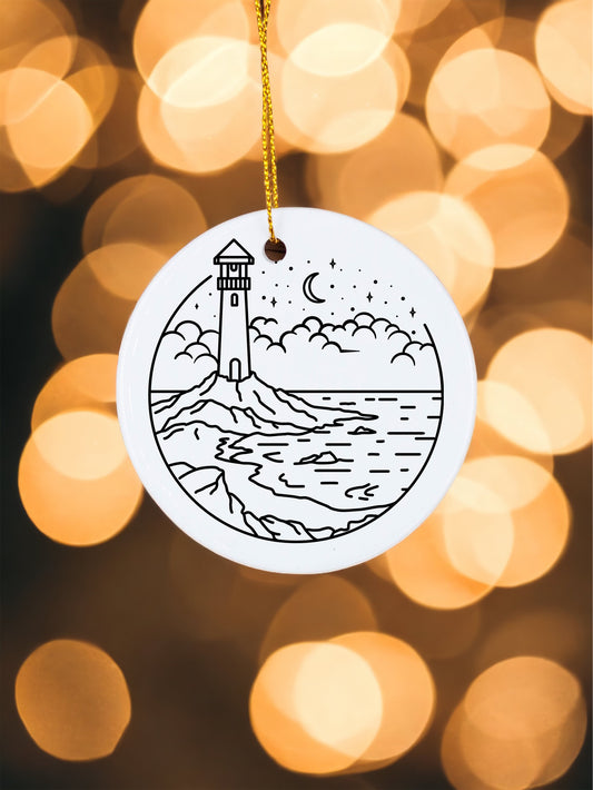 Lighthouse - Ceramic Ornament