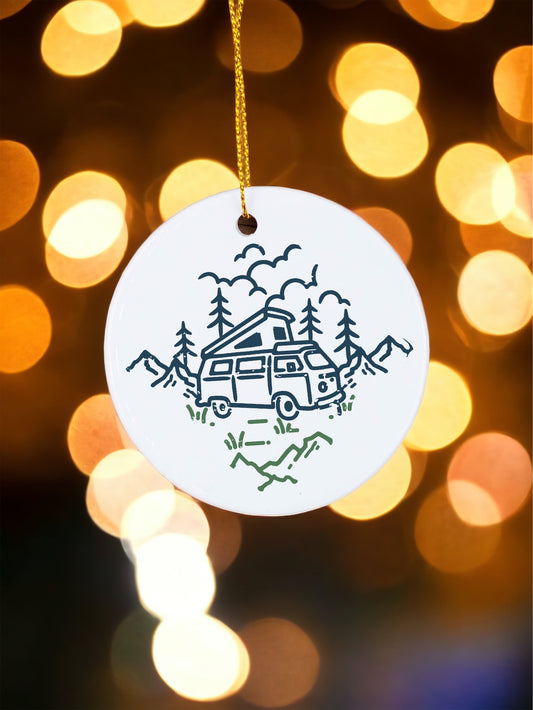 Campervan - Ceramic Ornament