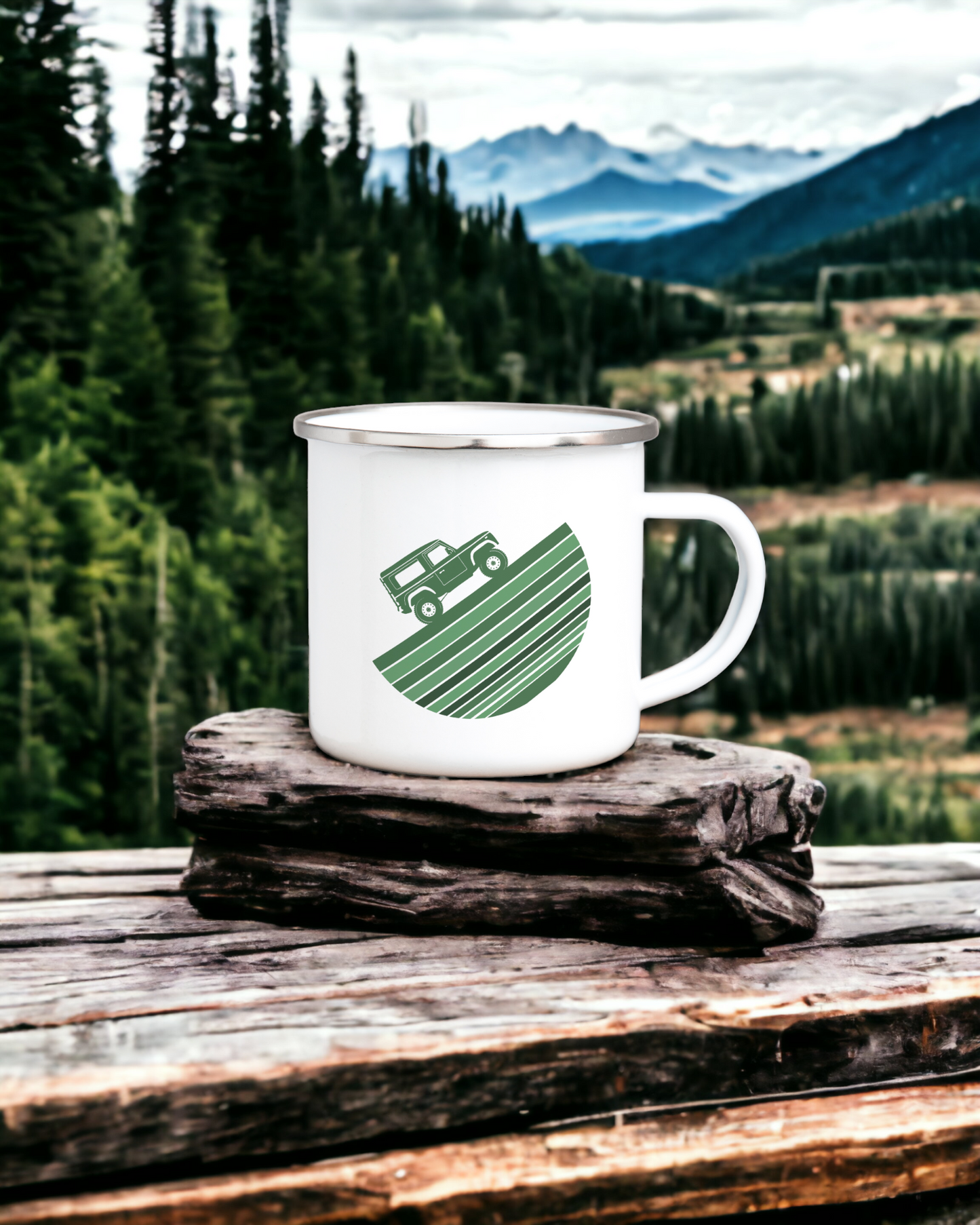 Green Landy - Enamel Mug
