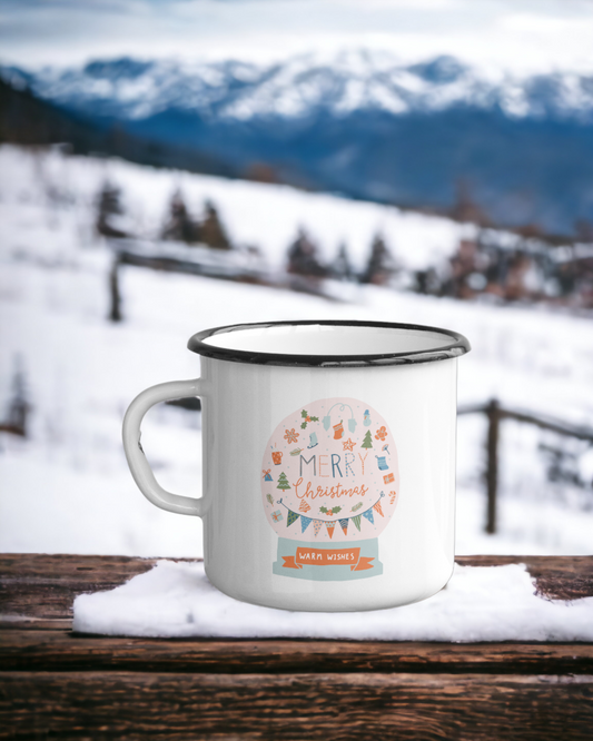 Christmas on the Slopes - Ceramic Camping Mug