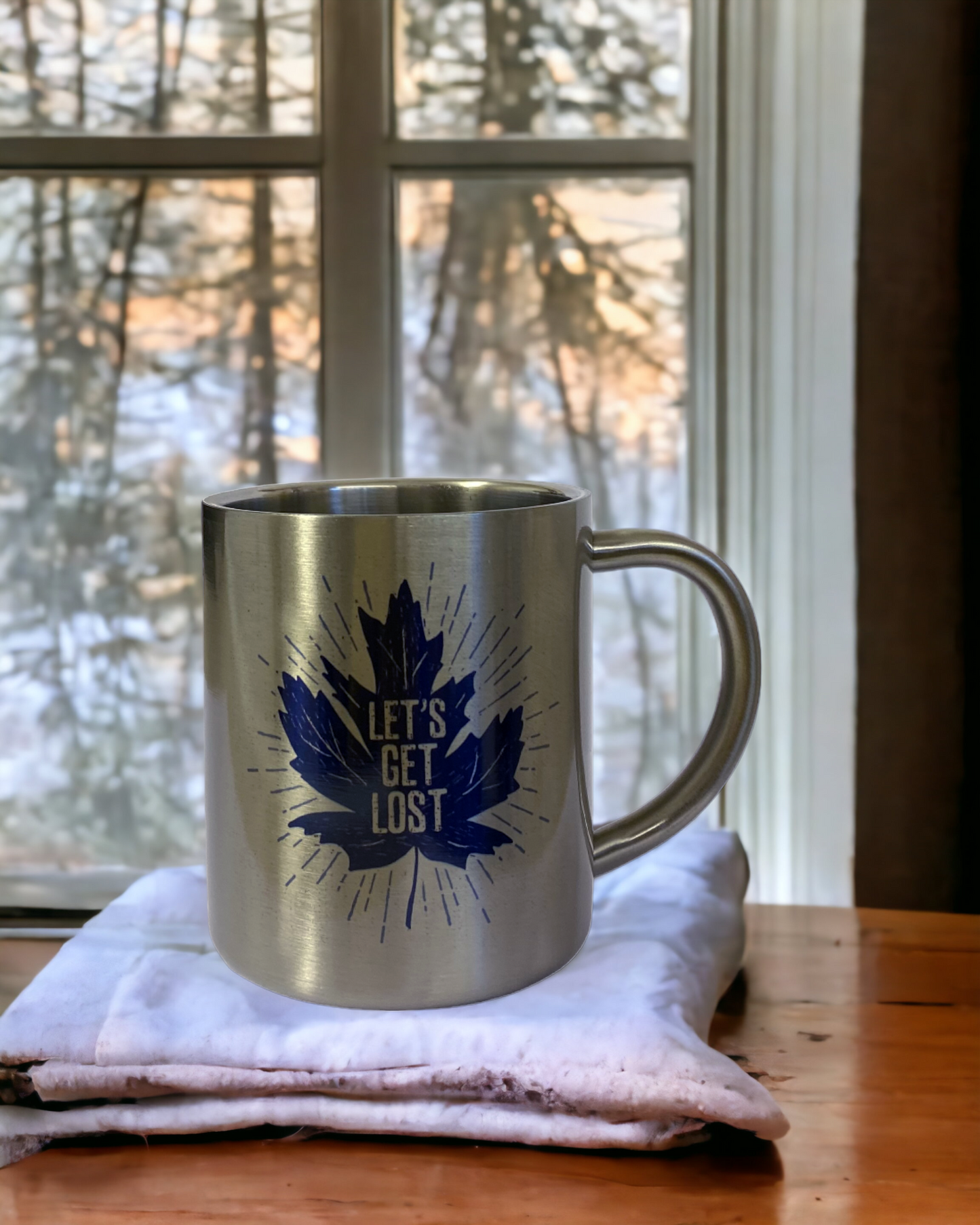 Let's get lost - Stainless Steel Camping Mug