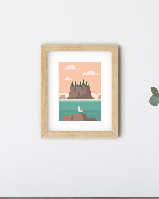 Washington State, Places to Go A5 Print