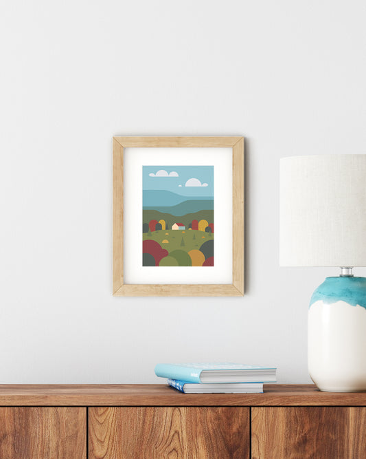 New England, Places to Go A5 Print