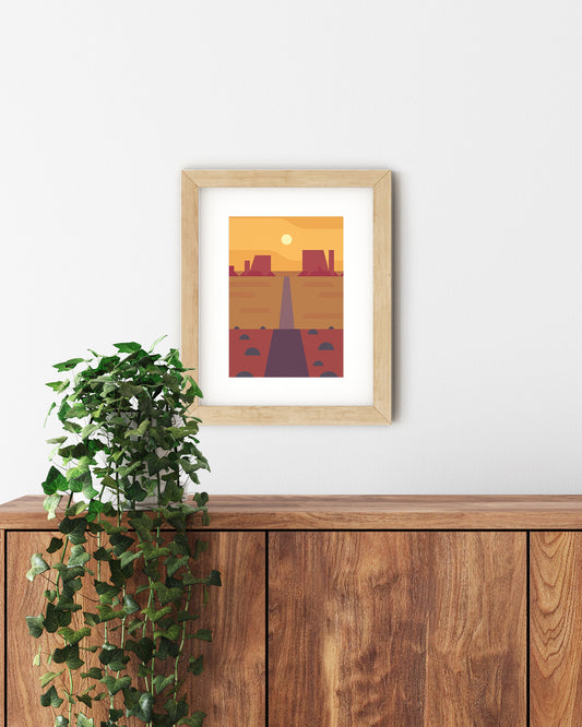 Arizona, Places to Go A5 Print