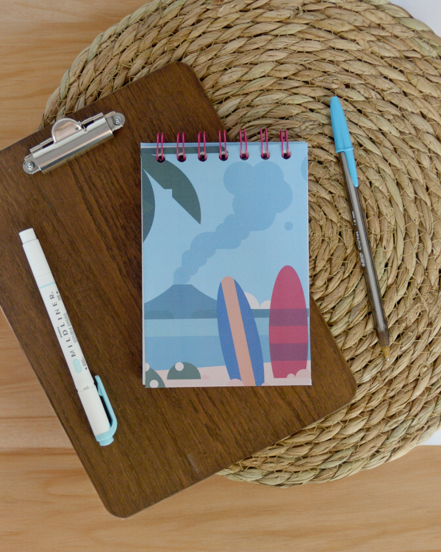 Hawaii, recycled mini jotter