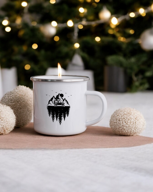 Landy Reflections - Enamel Camper Candle