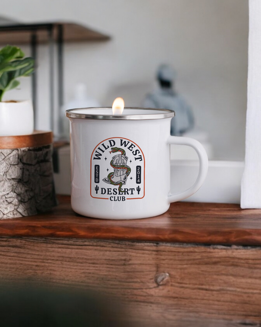 Wild West - Enamel Camper Candle