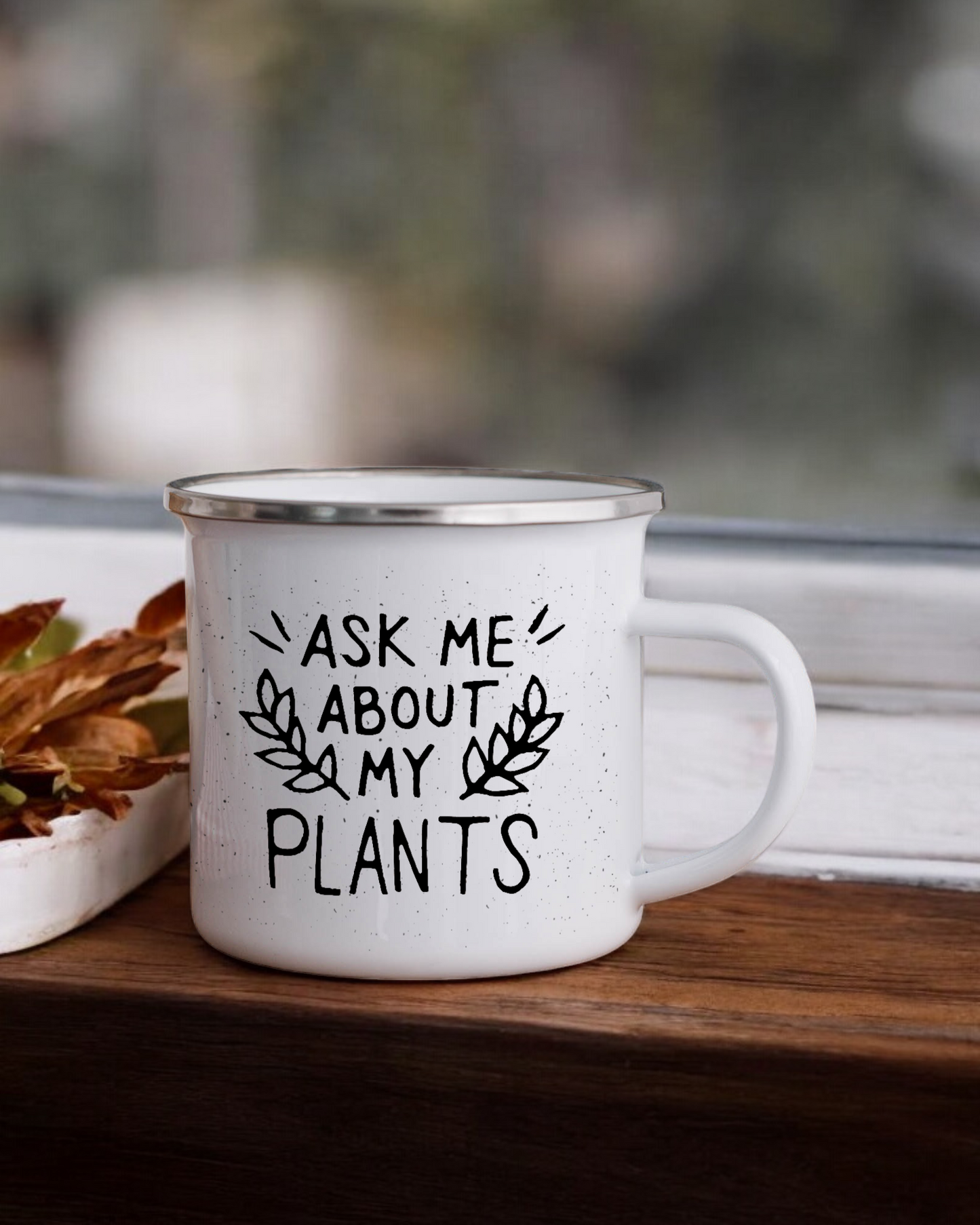 Ask Me About My Plants - Enamel Camper Mug