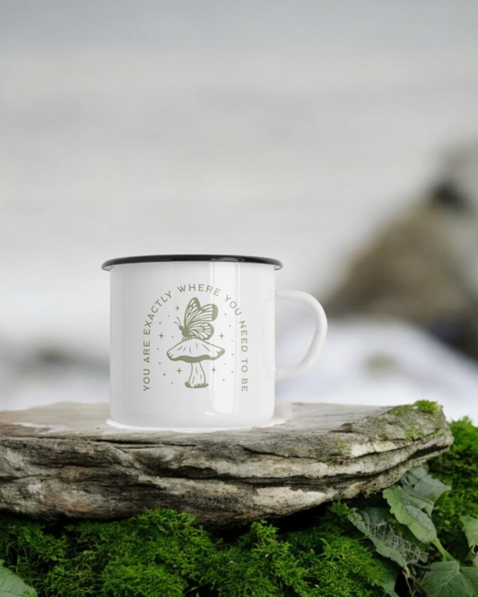 You Are Exactly Where You Need To Be - Ceramic Camper Mug