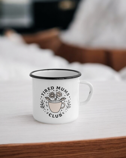 Tired Mums Club - Ceramic Camper Mug