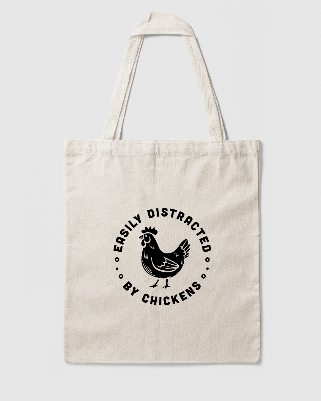 Easily Distracted By Chickens - Tote Bag