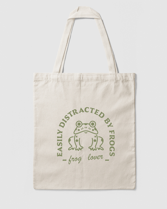 Easily Distracted By Frogs - Tote Bag