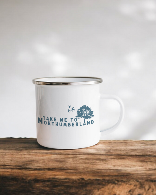 Take me to Northumberland - Enamel Camper Mug